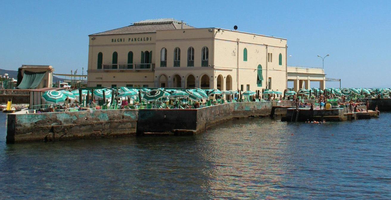 I bagni Pancaldi visti dalla Terrazza