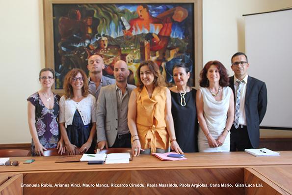 La sindaca Paola Massidda (al centro) e gli assessori