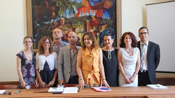La sindaca Paola Massidda (al centro) e gli assessori