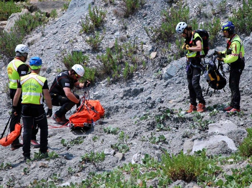 Una maxi esercitazione per il Soccorso Alpino