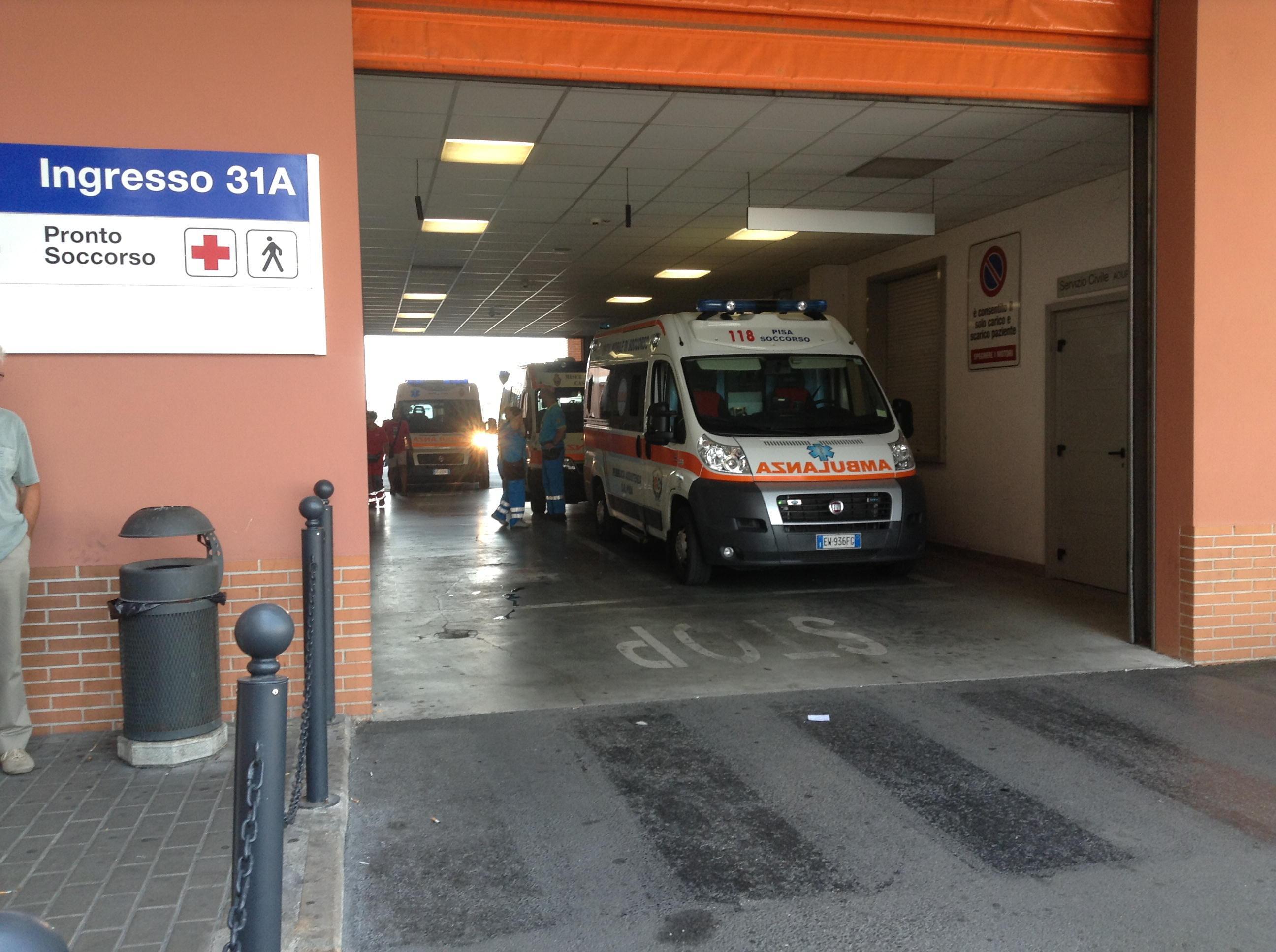 Il pronto soccorso dell'ospedale di Pisa