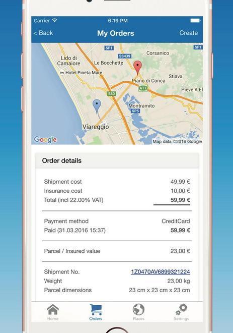 Parte da Massarosa la app che consente di inviare gli oggetti 