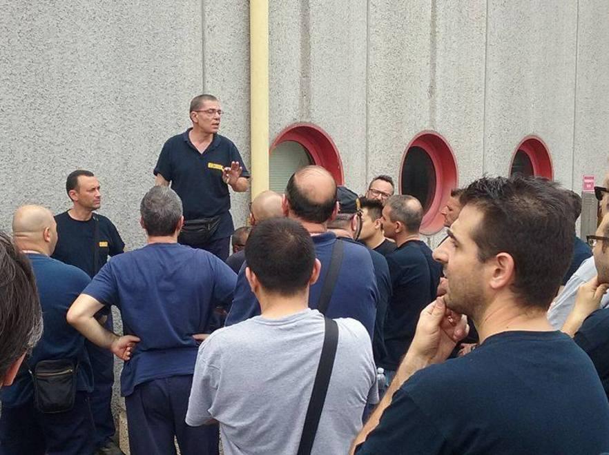Lavoratori in sciopero alla Corghi 
