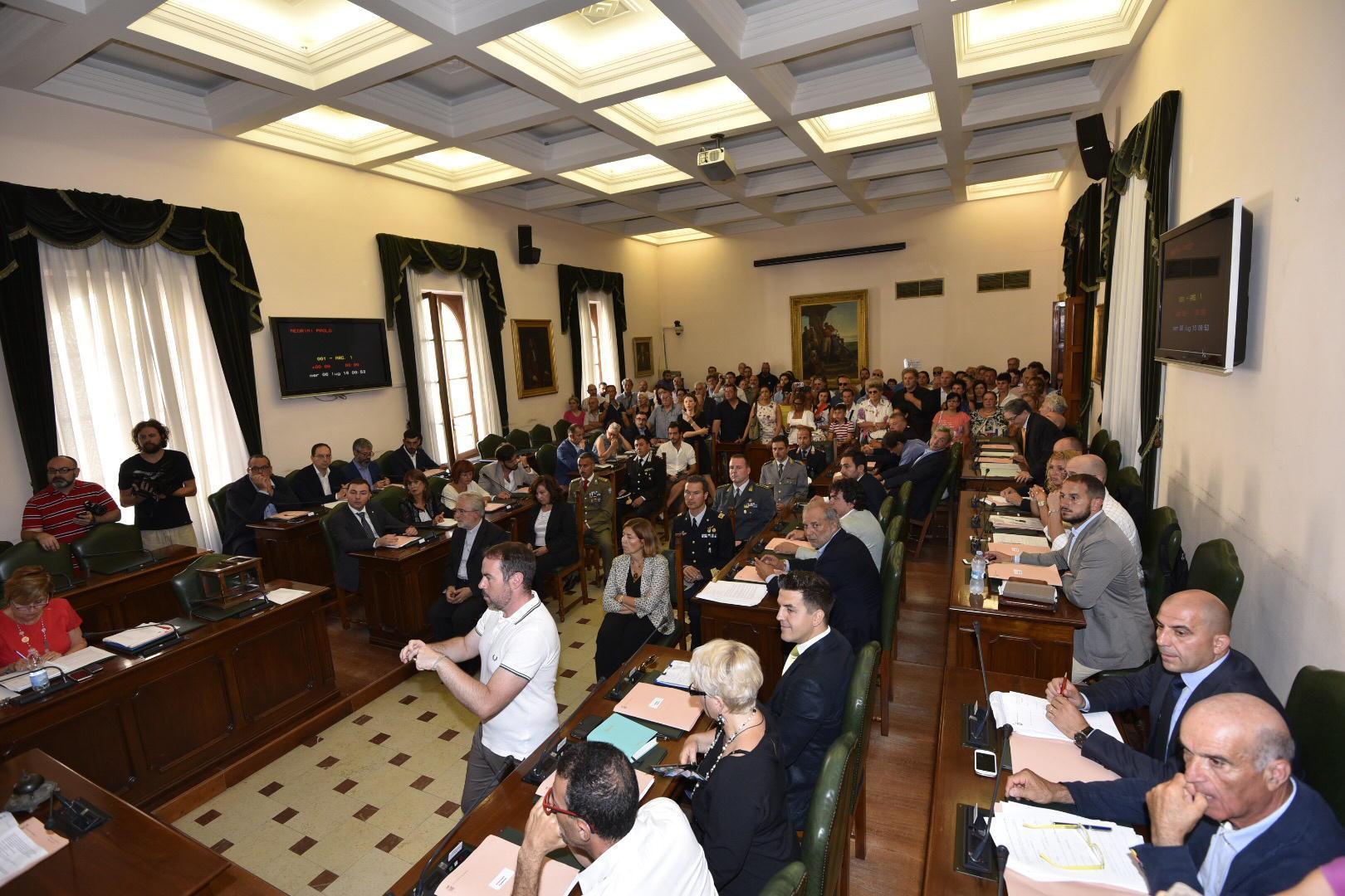 La prima seduta del consiglio comunale (foto Bf)