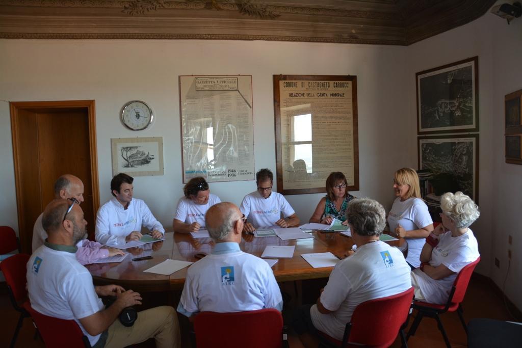 Un momento della presentazione della prima edizione Pedalairc