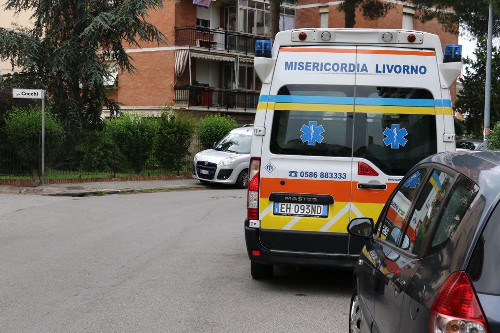 Un'ambulanza della Misericordia in azione
