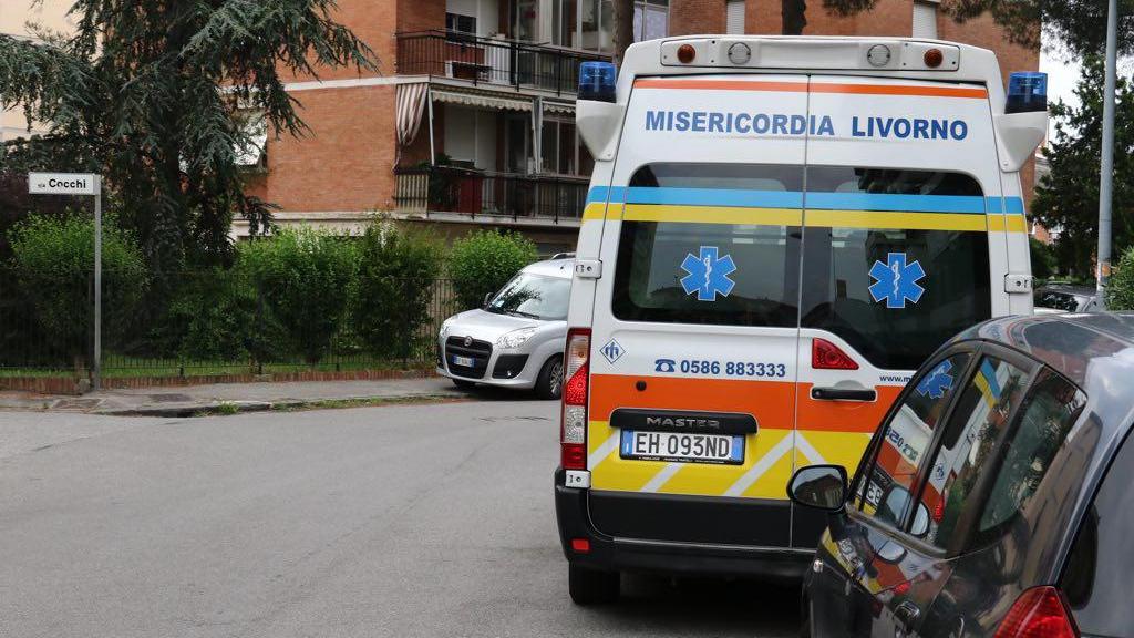 Un'ambulanza della Misericordia in azione