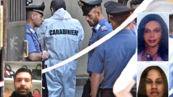 La scena del delitto, l'omicida e le due vittime. A sinistra l'assassino Mirco Alessi. A destra, dall'alto Gilberto Manuel Da Silva e Mariela Josefina Santos Cruz