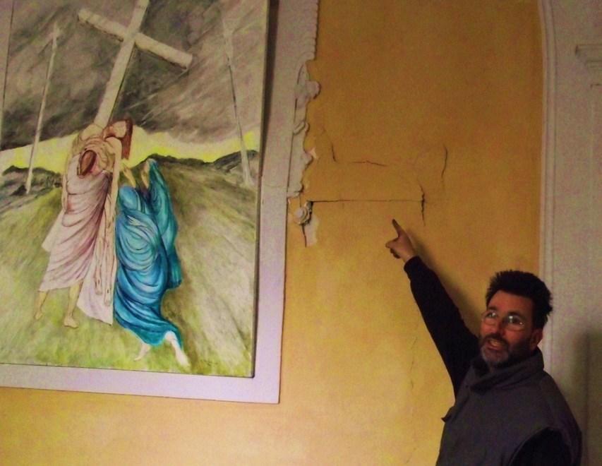 «La Valle è abbandonata» Messa di protesta alla frana 