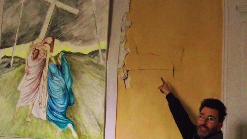 «La Valle è abbandonata» Messa di protesta alla frana