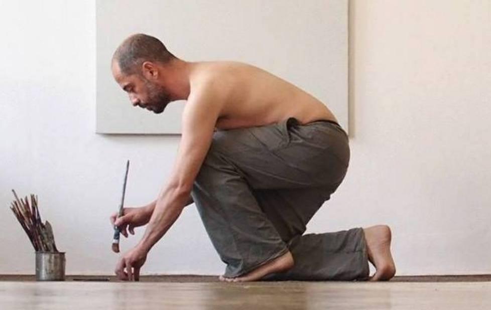 La pittura di Huller al Rivellino 