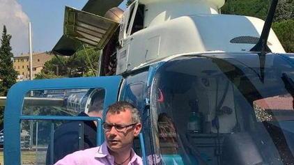 Controlli con l’elicottero della polizia