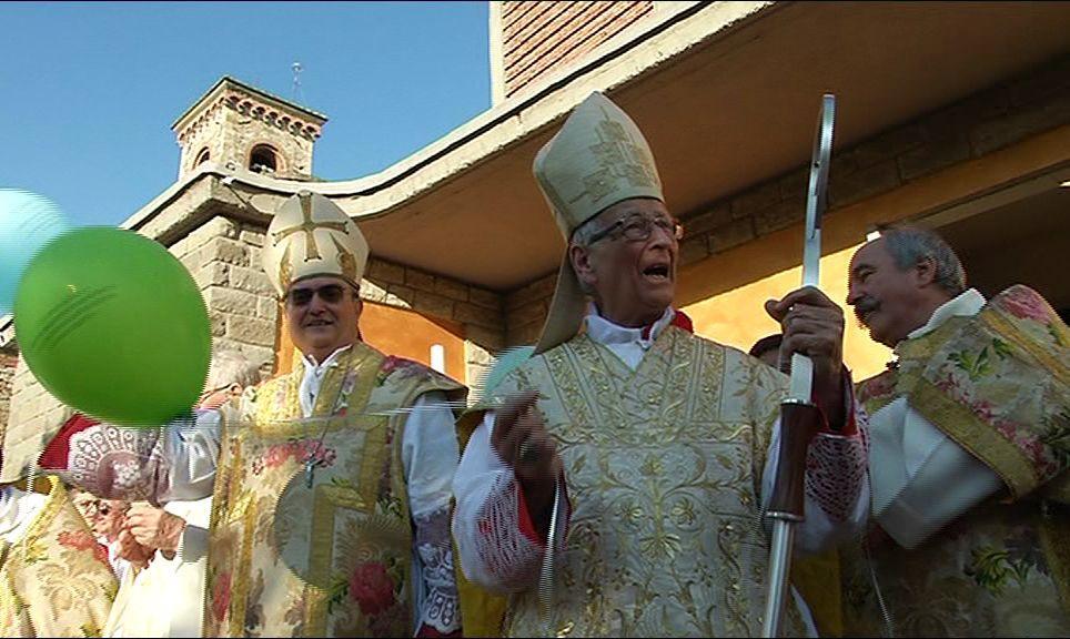 Il cardinale Silvano Piovanelli col vescovo Franco Agostinelli