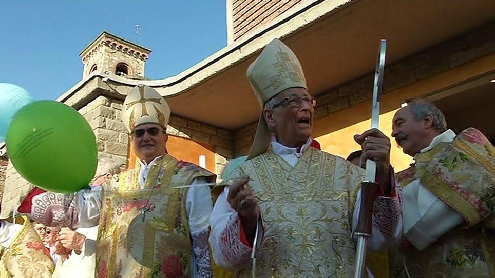 Il cardinale Silvano Piovanelli col vescovo Franco Agostinelli