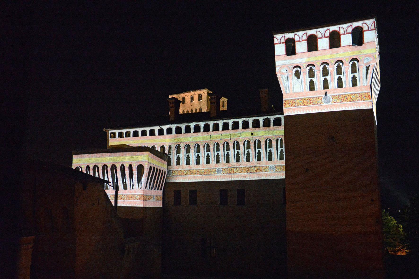 Il castello di Vignola illuminato in questo fine settimana col progetto originale