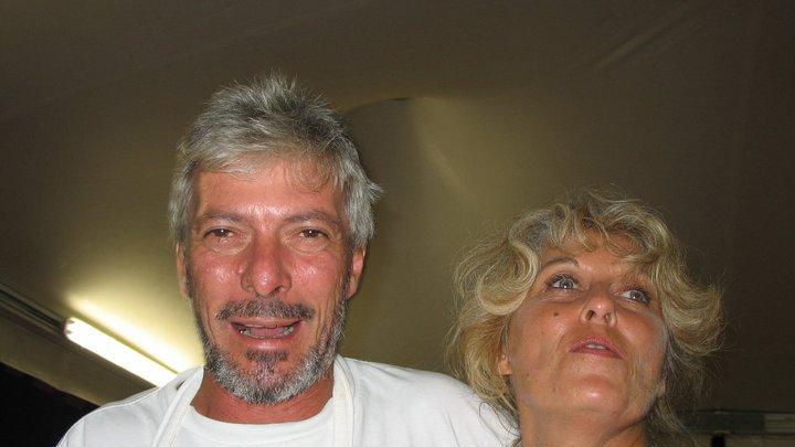 "Fabietto" con la moglie