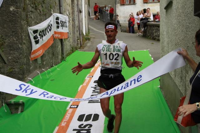 L'arrivo di una passata edizione della Sky Race Apuane