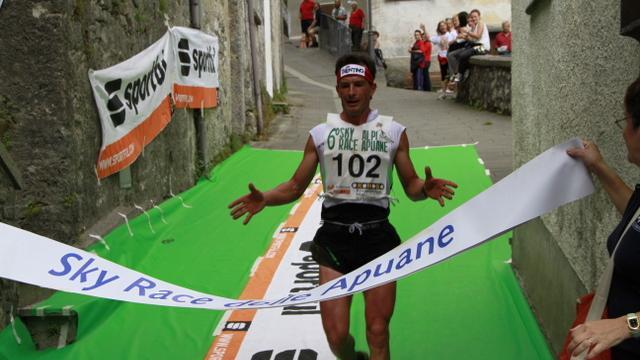 L'arrivo di una passata edizione della Sky Race Apuane