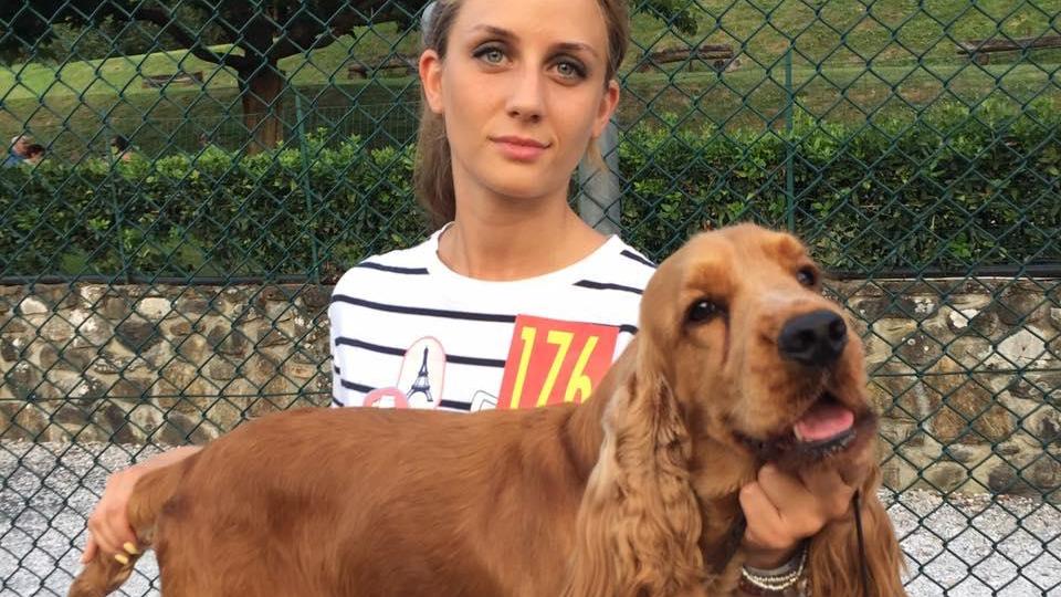 Uno dei cani protagonista al raduno a Il Carbonizzo di Montemurlo