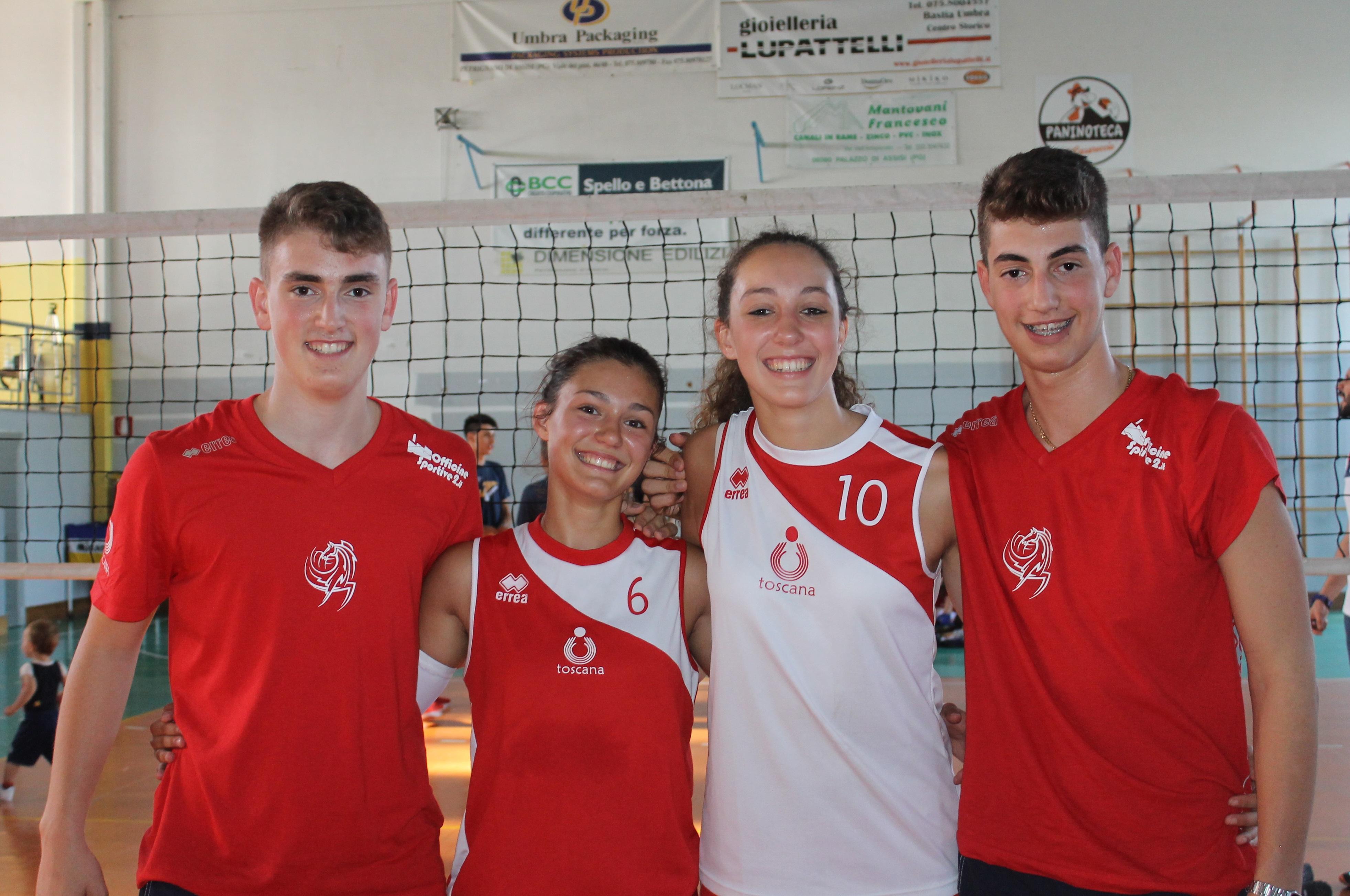 Luca Riposati, Alice Ciaponi, Carlotta Orsini e Marco Riposati