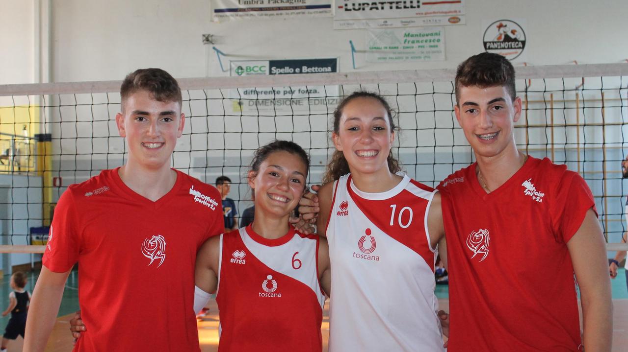 Luca Riposati, Alice Ciaponi, Carlotta Orsini e Marco Riposati