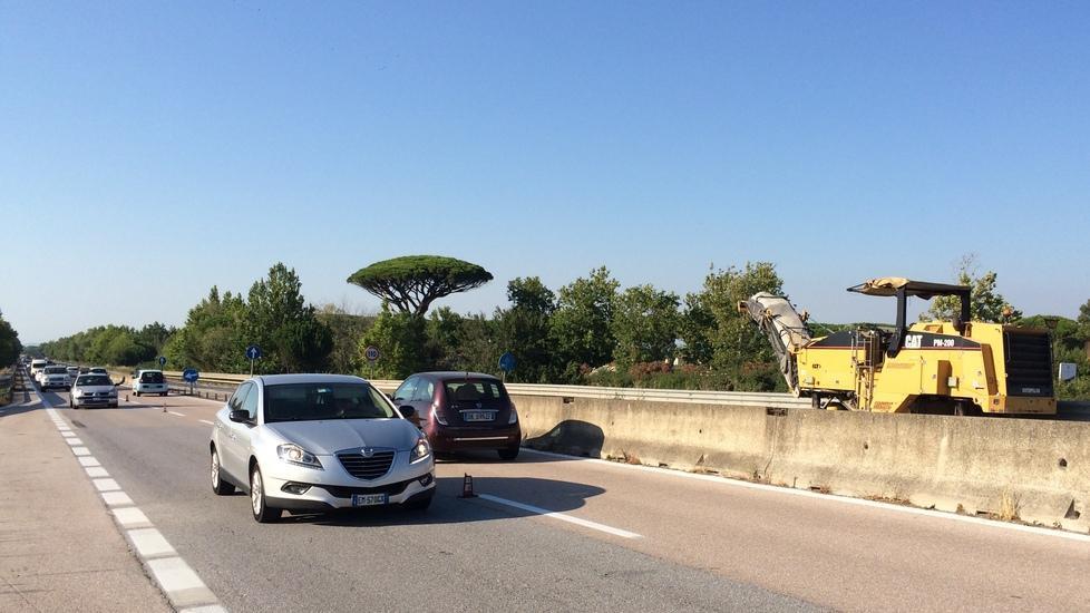 Il tratto della Variante Aurelia interessato  dal cantiere Anas