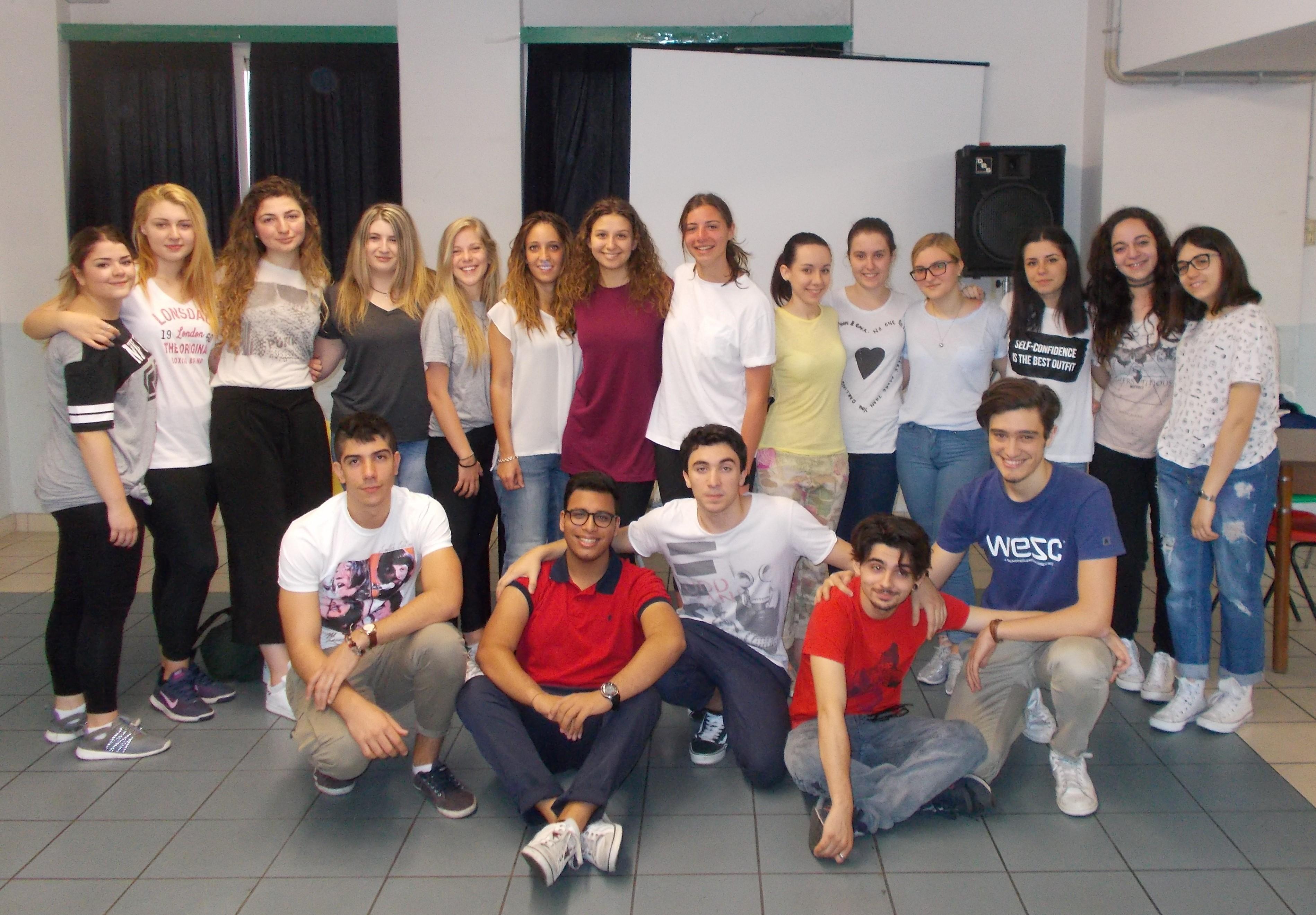 Gli studenti della classe 5 CL del liceo Livi
