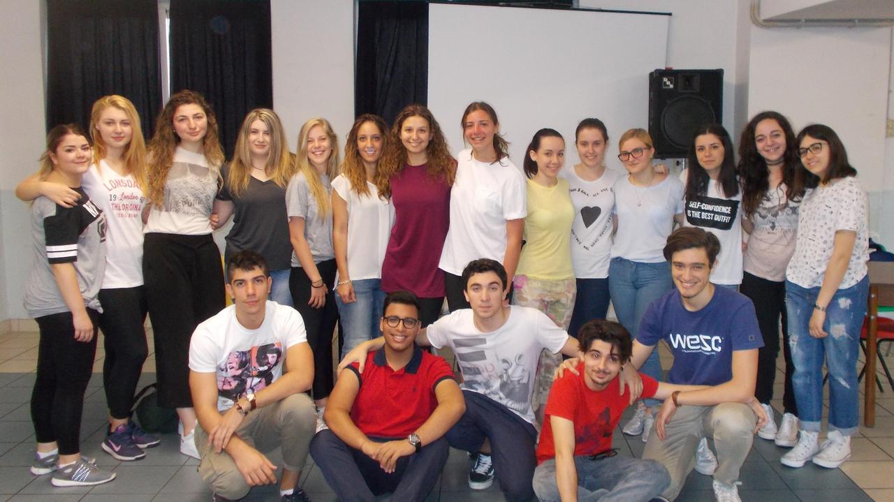 Gli studenti della classe 5 CL del liceo Livi