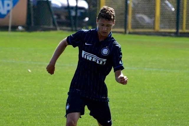 Il difensore Alessandro Sobacchi in maglia nerazzurra