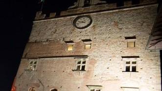 Visione notturna del Palazzo Pretorio