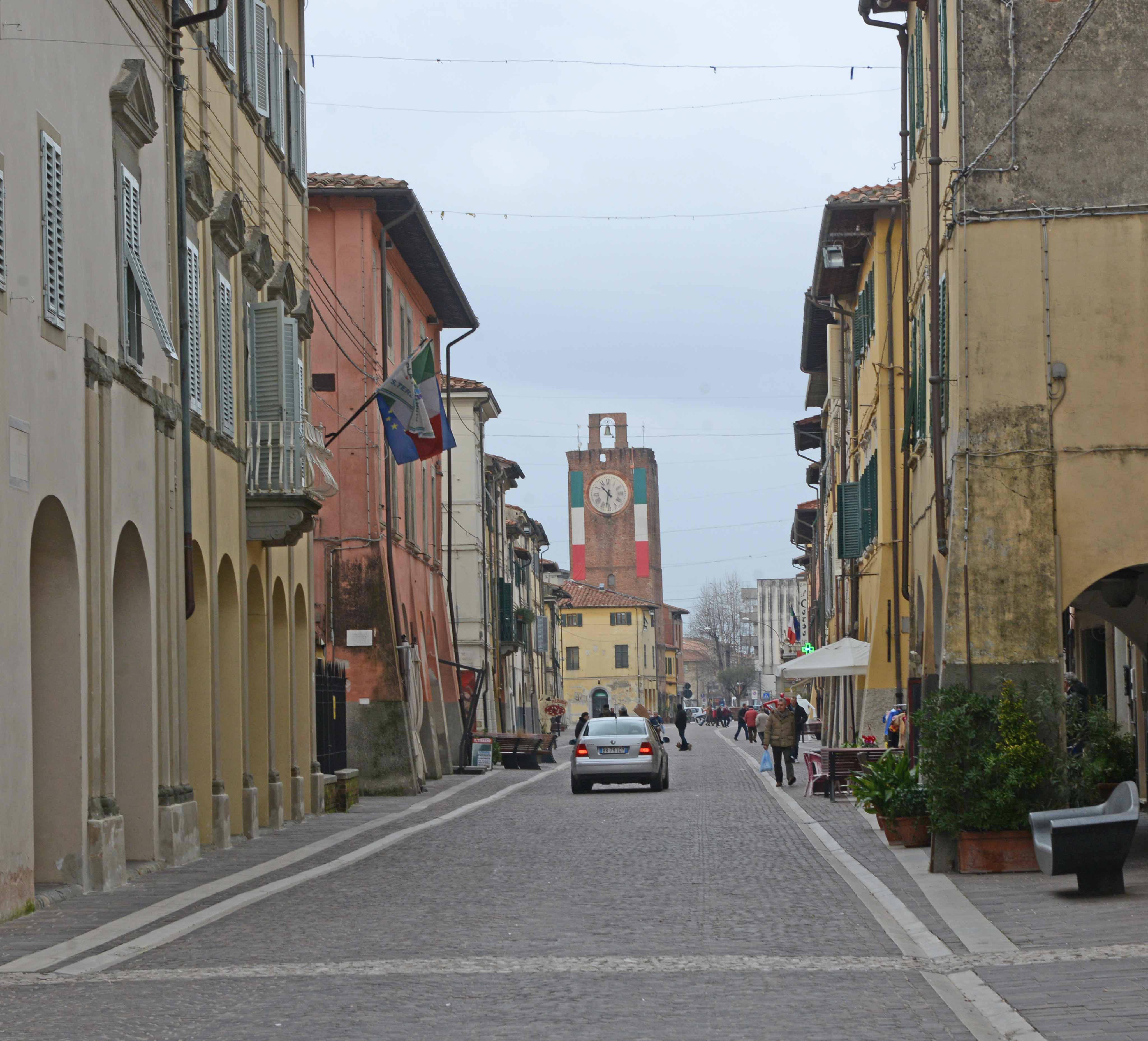 Corso Matteotti a Cascina (Foto di repertorio)
