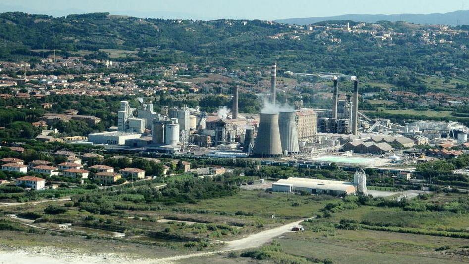 Una veduta dello stabilimento Solvay