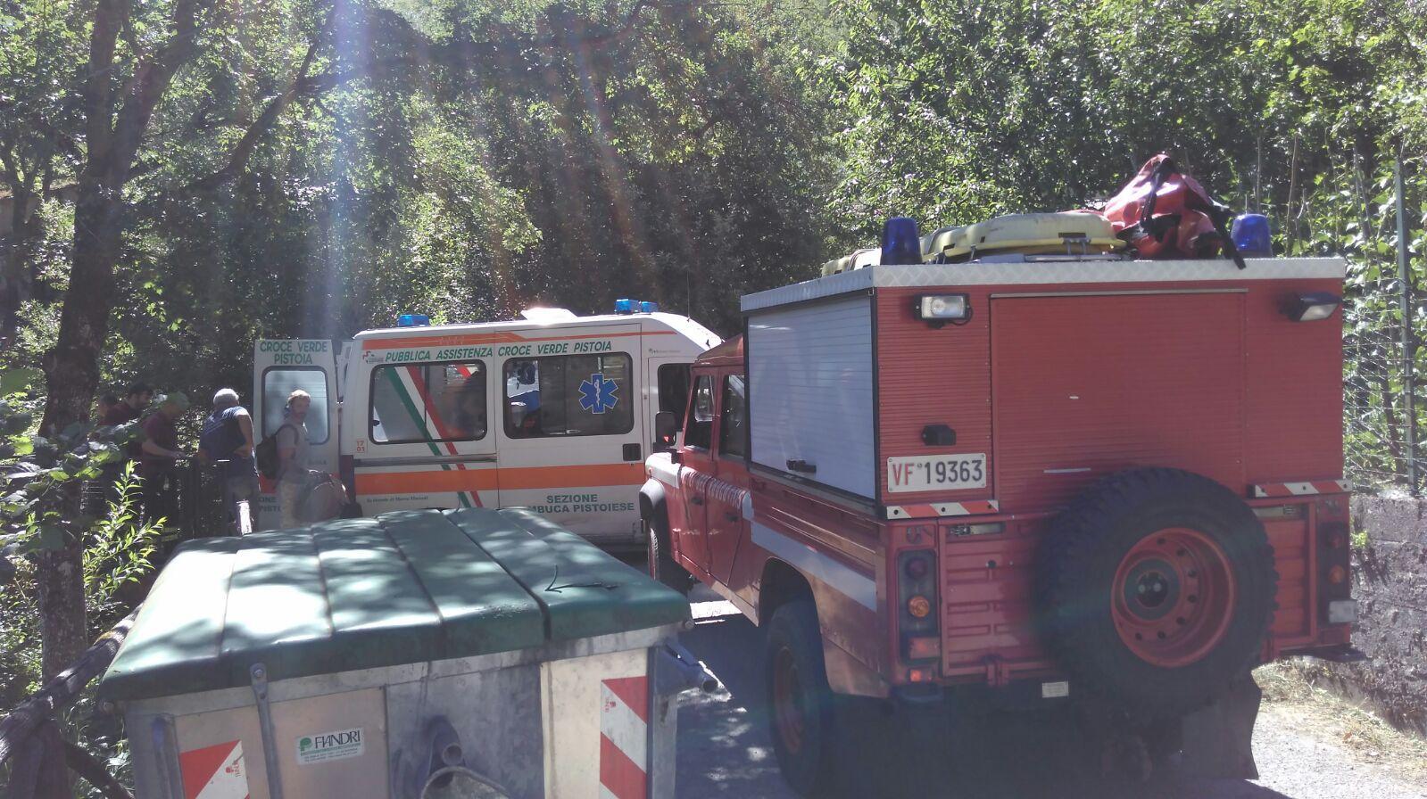 L'intervento della Croce verde e dei pompieri a Bellavalle