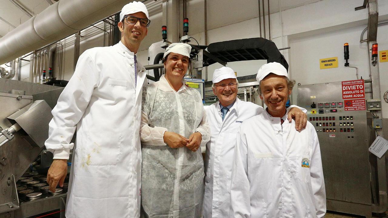 Da sinistra Leonardo Bagnoli, Barbara Degani, Loriano e Marco Bagnoli (Foto Agenzia Carlo Sestini)