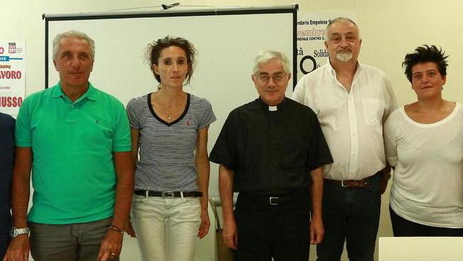 I promotori dell'iniziativa (Foto Agenzia Carlo Sestini)