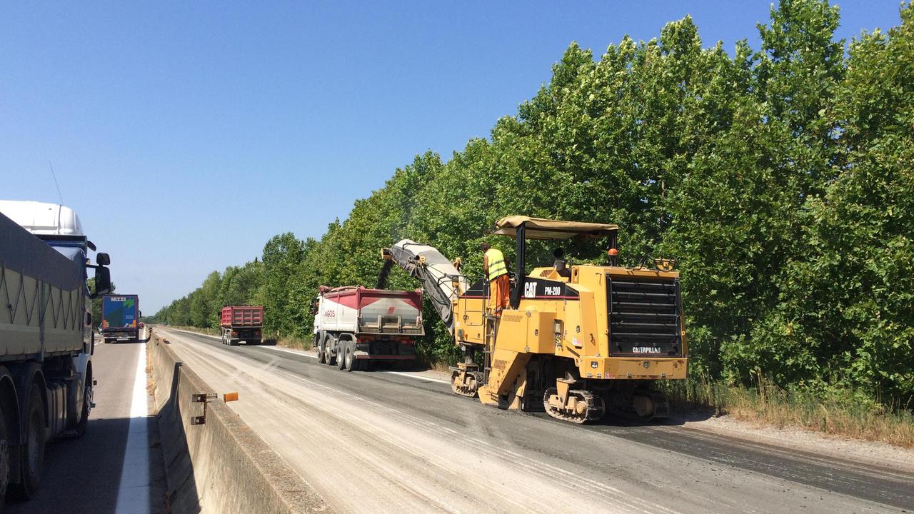 Il cantiere sulla Variante