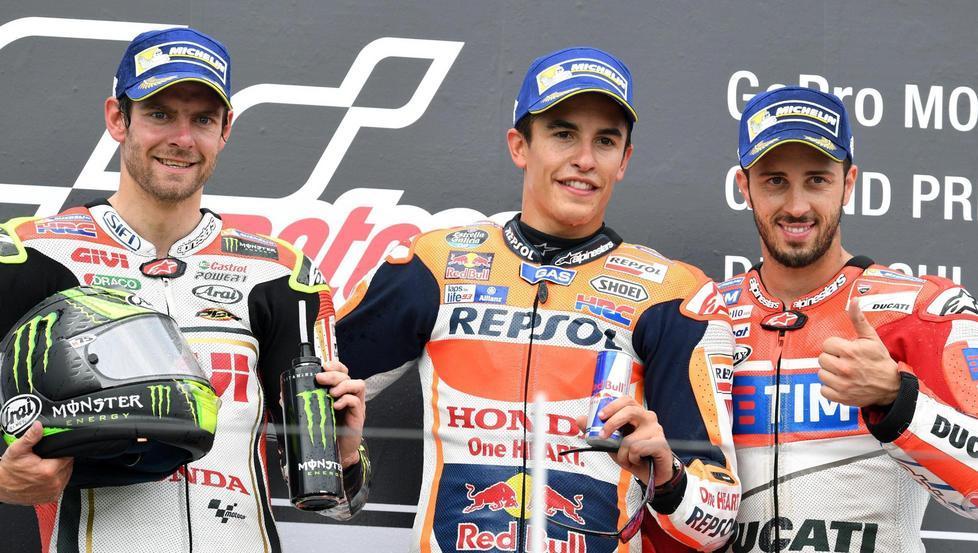 Marquez trionfa al Sachsenring Rossi flop, Dovizioso sul podio 
