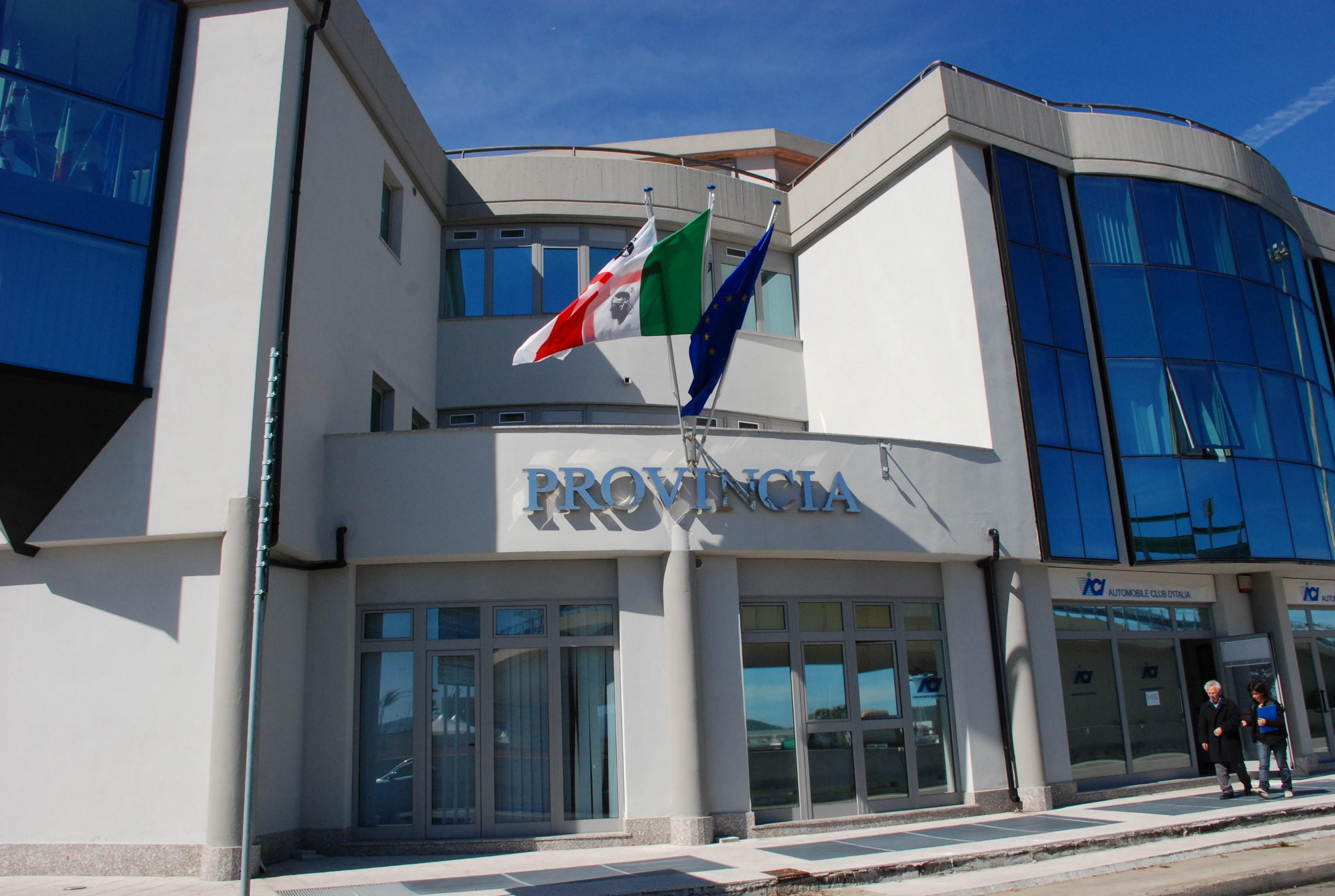 La sede della provincia Olbia-Tempio