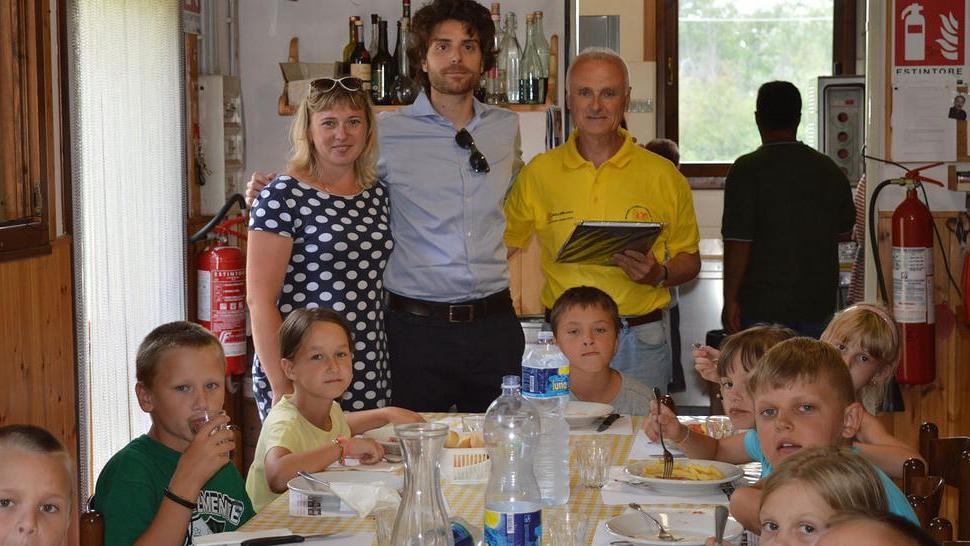 Il sindaco a pranzo con i 13 bambini venuti da Chernobyl