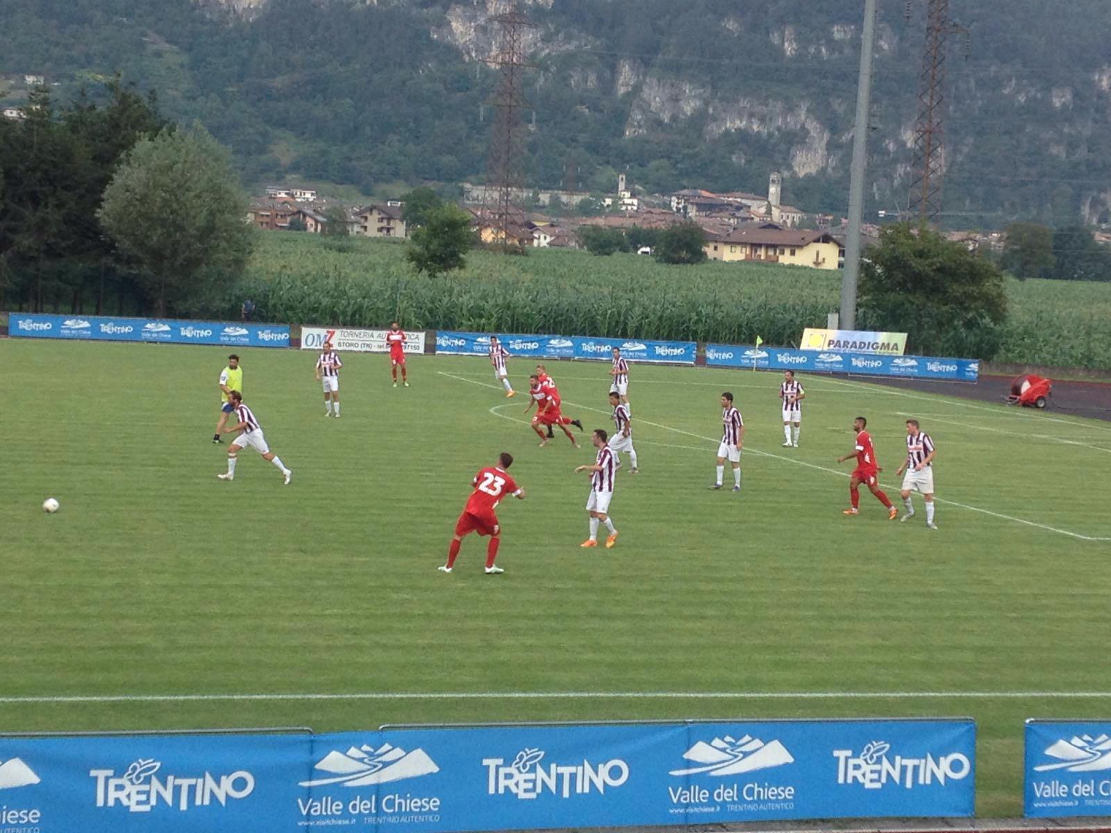 Una fase dell'amichevole dei nerazzurri