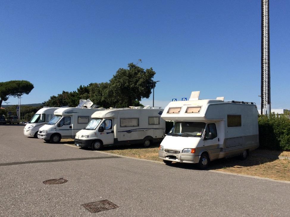 Camper nel mirino di una banda di slavi (foto archivio)