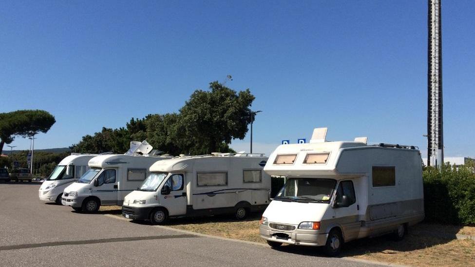 Camper nel mirino di una banda di slavi (foto archivio)