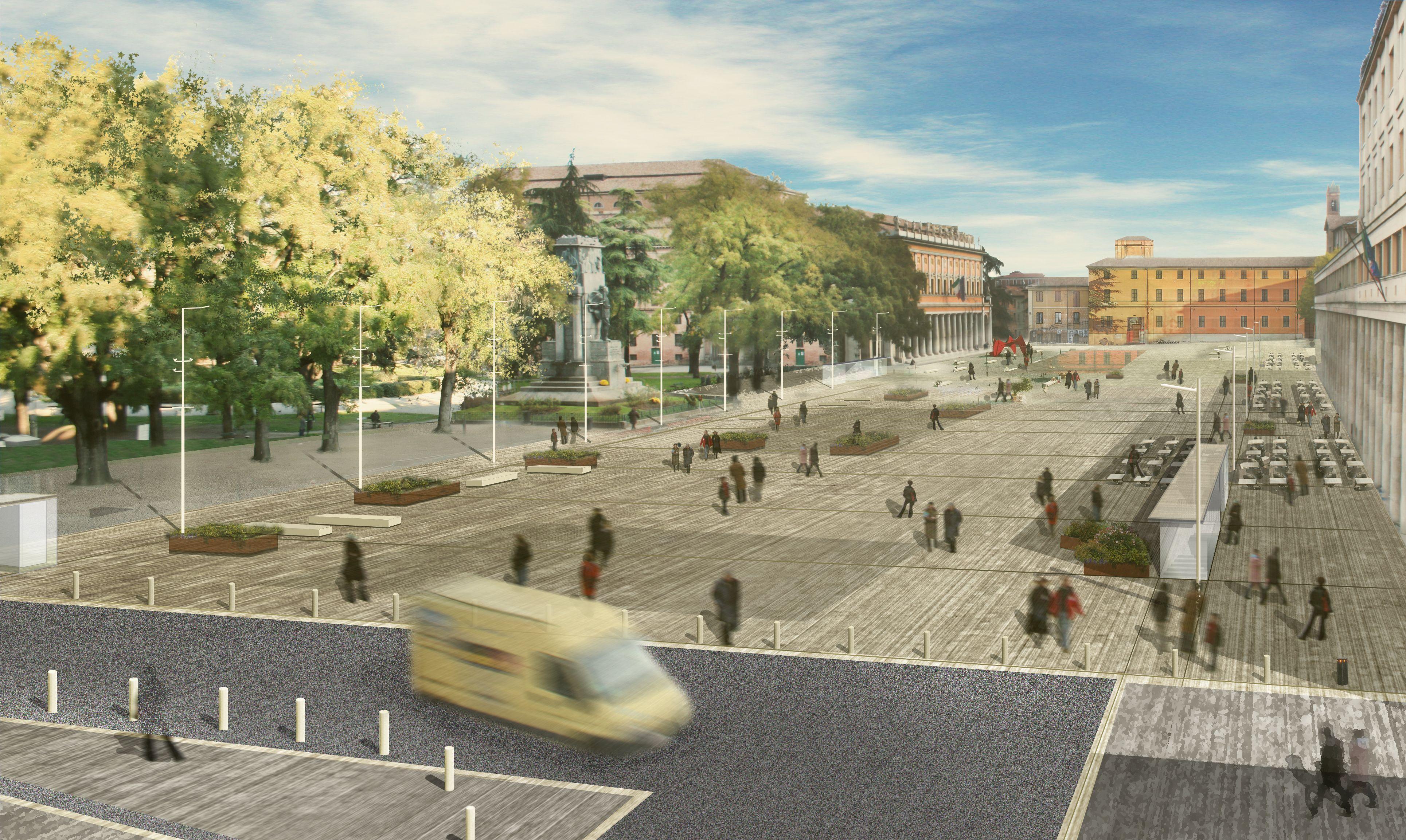 Distese e basket nella nuova piazza della Vittoria 