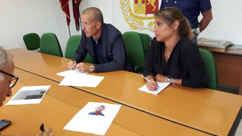 I vertici del commissariato di Viareggio nella conferenza stampa