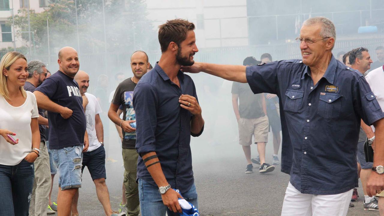 L'arrivo di Luca Antonini al Lungobisenzio (foto Batavia)
