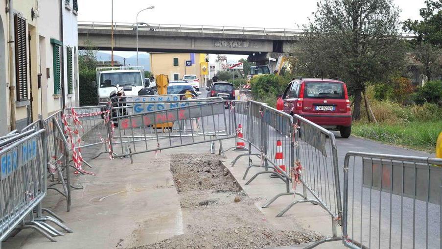 L’ordigno ritrovato durante gli scavi di Publiacqua