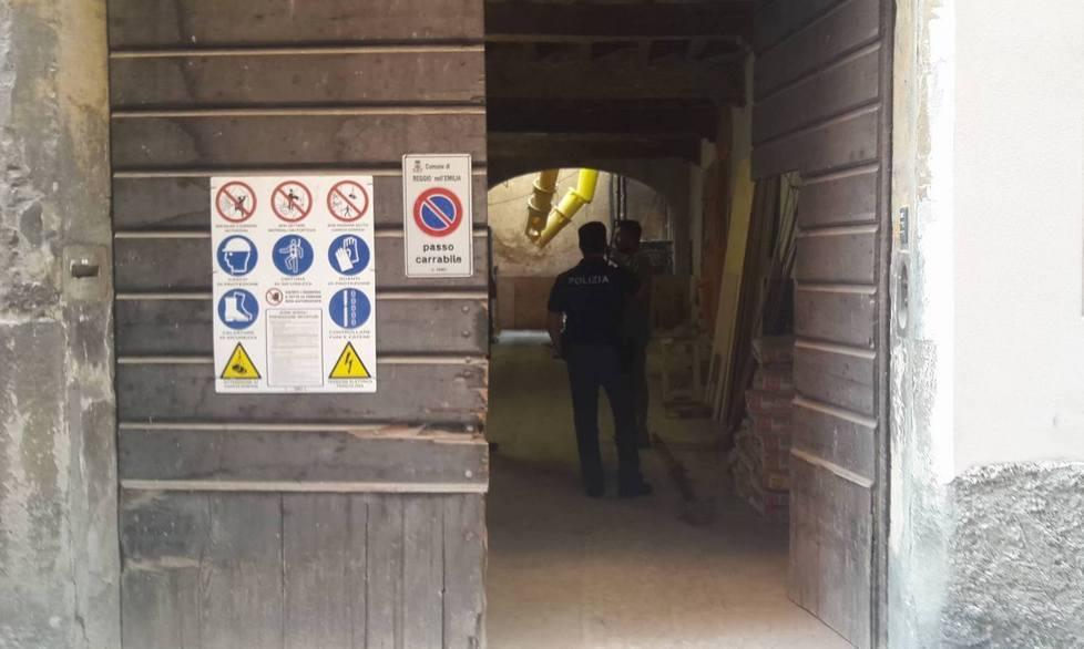 Infortunio sul lavoro in centro storico