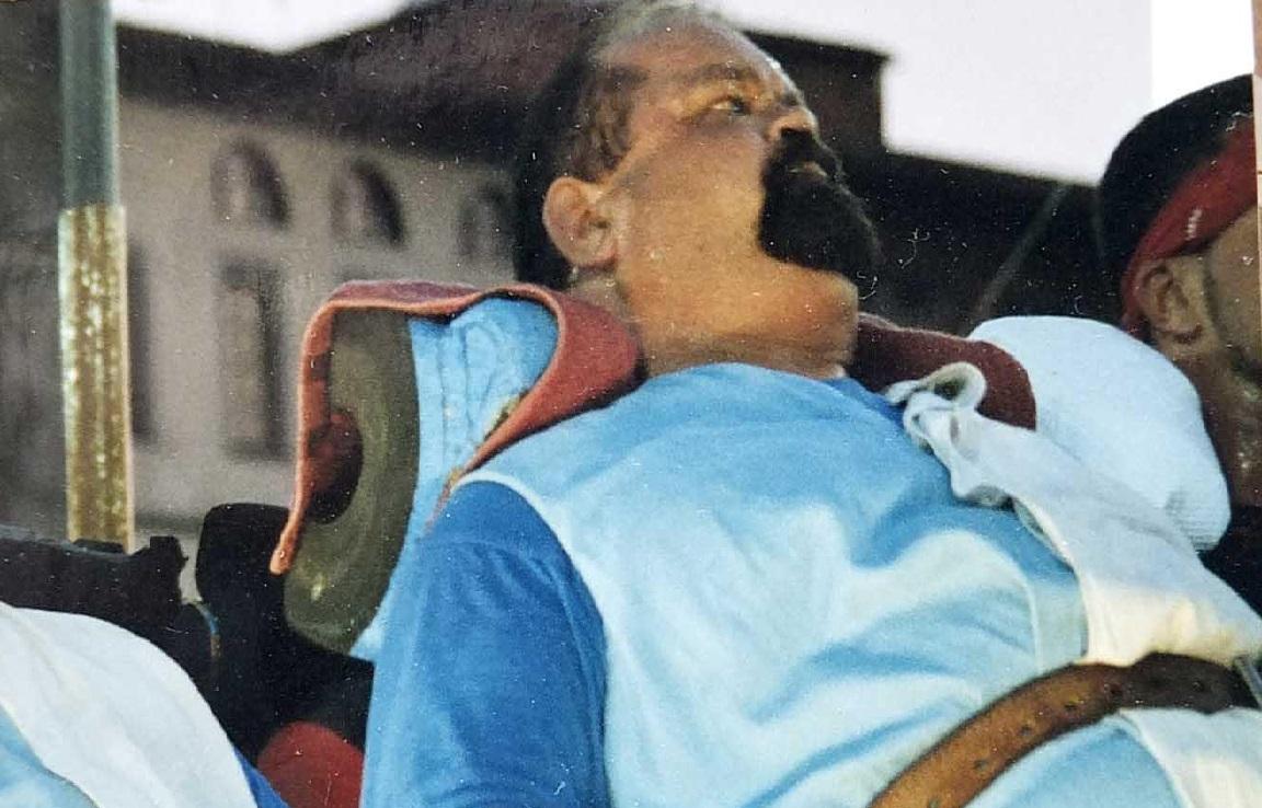 Paolo Fratini in un'edizione del Gioco del Ponte
