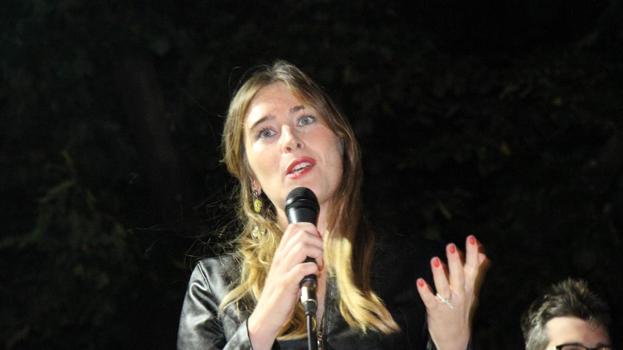 Maria Elena Boschi sul palco della Festa dell'Unità (foto Batavia)