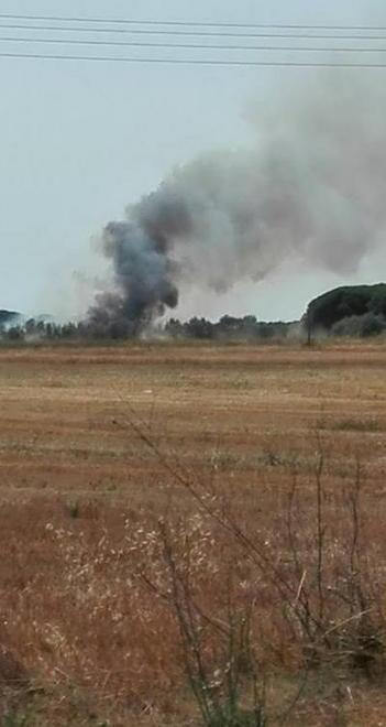 Paura per un incendio vicino ai campeggi 